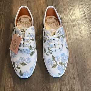 Keds × Rifle Paper Co. Hydrangea Vintage Champion D'orsay Sneakers.